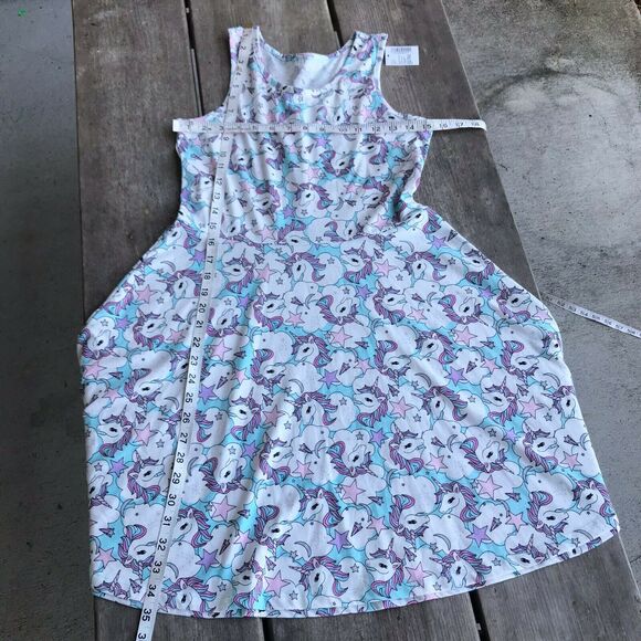 The Children's‎ Place Unicorn Tank Dress Fit and Flare NEW NWT Size XXL 16 - Picture 6 of 9